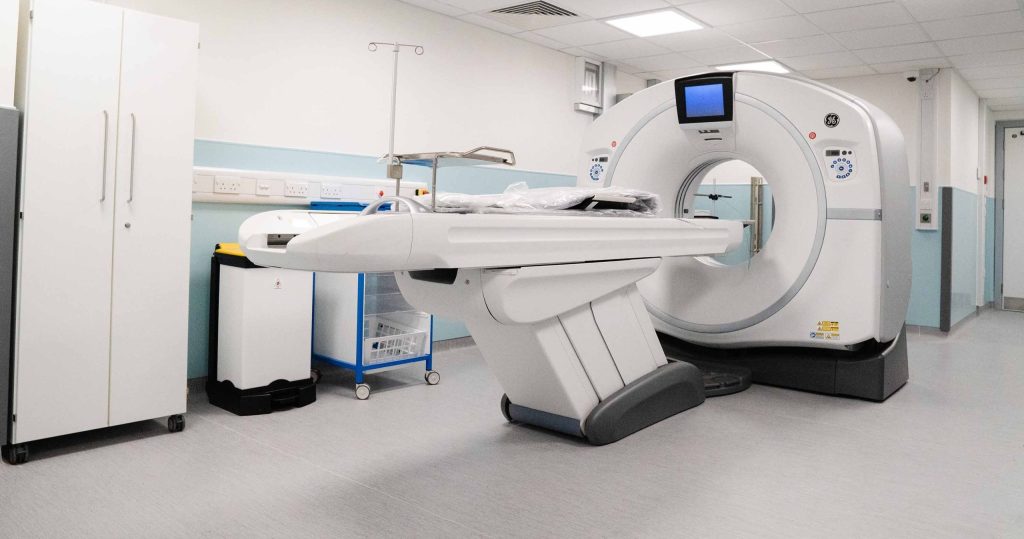 CT scanner at musgrove hospital